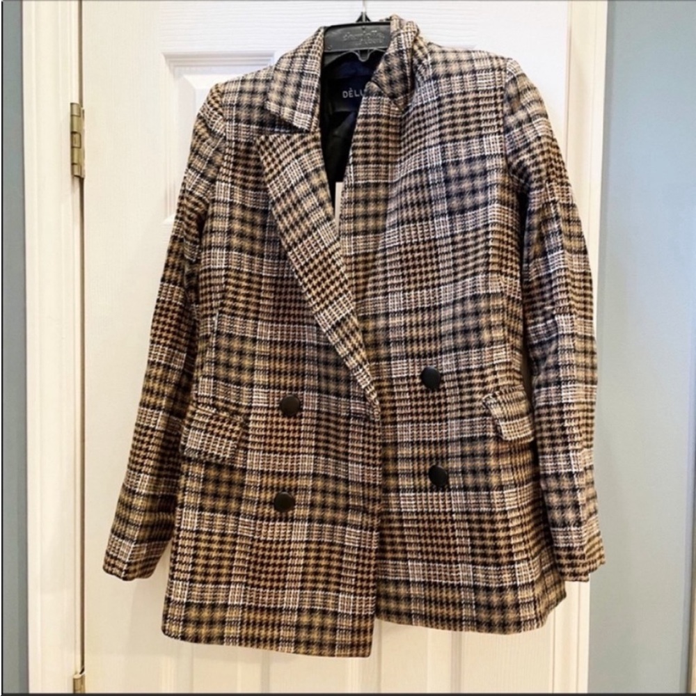 Vici Plaid Blazer Jacket - image 4